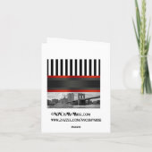 ニューヨークシティスカイライン ブルックリンブリッジ ボート インビテーション スイート (裏面)