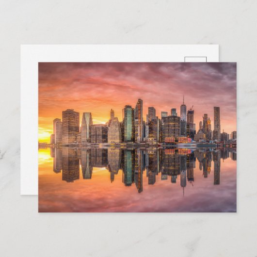 ニューヨークシティスカイライン ポストカード (正面/裏面)