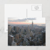 ニューヨークシティスカイライン ポストカード (正面/裏面)