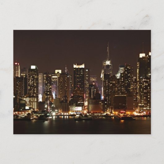 ニューヨークシティスカイライン ポストカード (正面)