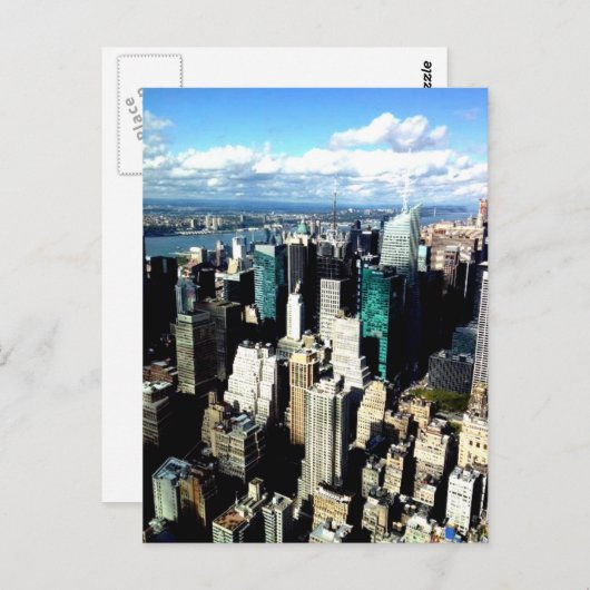 ニューヨークシティスカイライン ポストカード (正面/裏面)