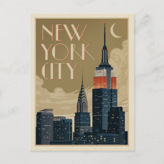 ニューヨークシティスカイライン ポストカード
