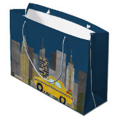 ニューヨークシティスカイライン ラージペーパーバッグ (裏面アングル)