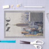 ニューヨークシティスカイライン 薄葉紙 (クラフト)