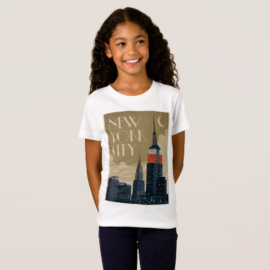 ニューヨークシティスカイライン Tシャツ (正面フル)