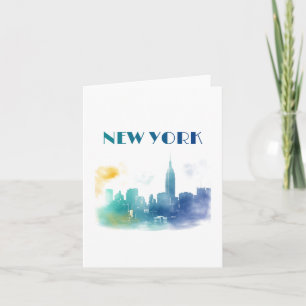 ニューヨークシティスカイラインNYCトラベルアメリカリバティ カード