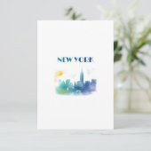 ニューヨークシティスカイラインNYCトラベルアメリカリバティ カード (スタンド正面)