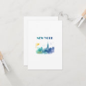 ニューヨークシティスカイラインNYCトラベルアメリカリバティ カード (正面/裏面インサイチュ)