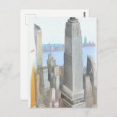 ニューヨークシティスケッチアートカード ポストカード (正面/裏面)