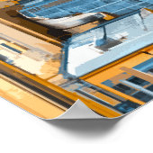 ニューヨークシティスケープイラストレーション ポスター (角)