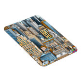 ニューヨークシティスケープイラストレーション マグネット (右側)