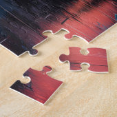 ニューヨークシティスケープ鮮やかタイムズスクエア ジグソーパズル (側面)