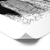 ニューヨークシティセンターパークスカイライントラベルスケッチ ポスター (角)