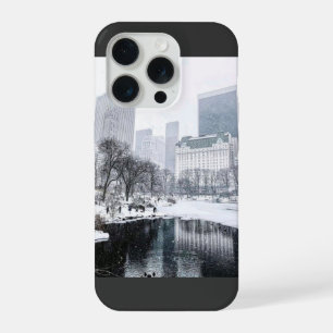 ニューヨークシティセントラルパークのウィンター・スカイラインアート iPhone 15 PROケース