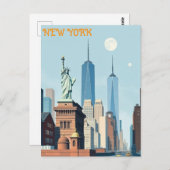 ニューヨークシティセントラルパーク ポストカード (正面/裏面)