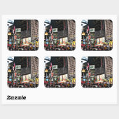 ニューヨークシティタイムズスクエアステッカー スクエアシール (シート)