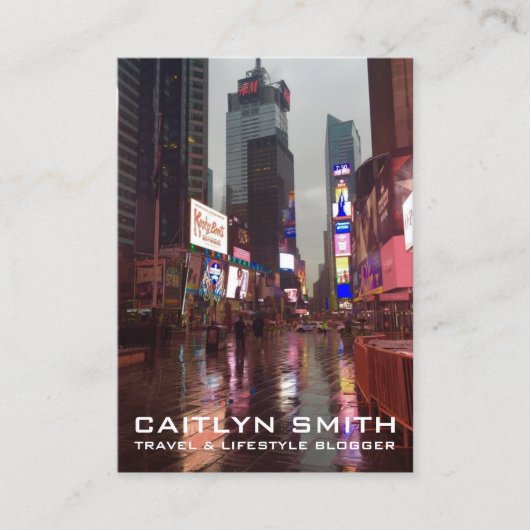 ニューヨークシティタイムズスクエアトラベルツーリズム写真集 名刺 (正面)