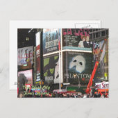 ニューヨークシティタイムズスクエアハガキ ポストカード (正面/裏面)