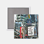 ニューヨークシティタイムズスクエアフォトマグネット マグネット (正面/裏面)