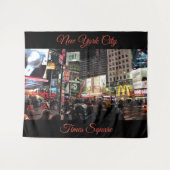 ニューヨークシティタイムズスクエア写真タペストリー タペストリー (正面(横))