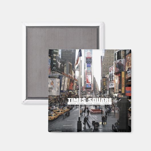 ニューヨークシティタイムズスクエア冷蔵庫用マグネット マグネット (正面/裏面)