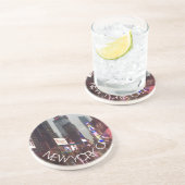 ニューヨークシティタイムズスクエアNYCネオンシンボルや象徴雨 コースター (側面)
