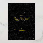 ニューヨークシティタクシーシティクリスマスカード 箔シーズンカード (裏面)