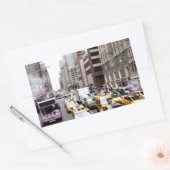 ニューヨークシティタクシー 長方形シール (封筒)