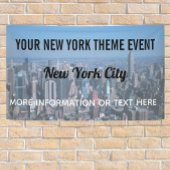 ニューヨークシティテーマパーティーとヴィンテージスカイライン 横断幕