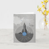 ニューヨークシティテーマ カード (黄色い花)