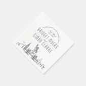 ニューヨークシティデコスカイライン | 結婚のイベント スタンダードカクテルナプキン (角)