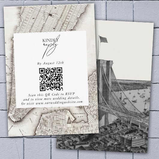 ニューヨークシティデスティネーションニューヨーク結婚ズ エンクロージャーカード