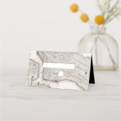 ニューヨークシティデスティネーションニューヨーク結婚ズ プレイスカード (正面)