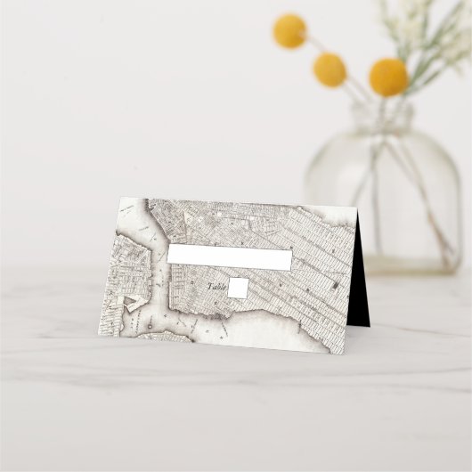 ニューヨークシティデスティネーションニューヨーク結婚ズ プレイスカード (正面)