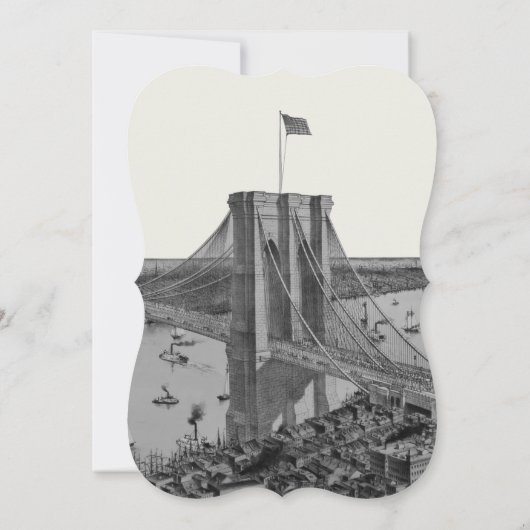 ニューヨークシティデスティネーションニューヨーク結婚ズ 招待状 (裏面)