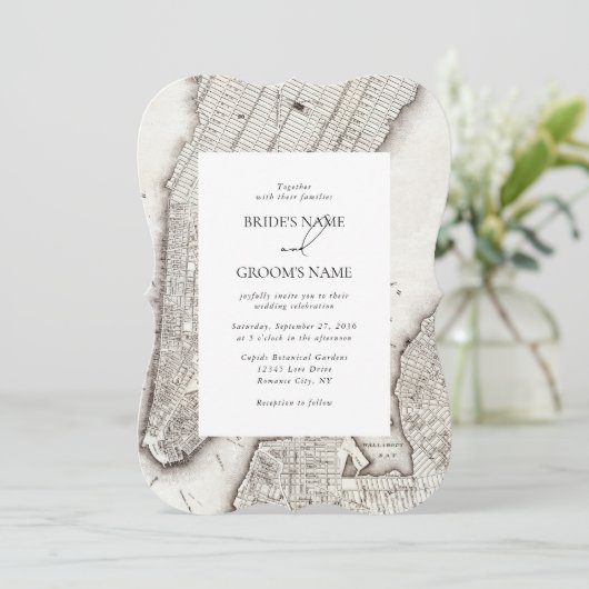 ニューヨークシティデスティネーションニューヨーク結婚ズ 招待状 (スタンド正面)