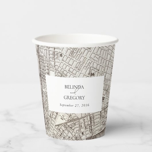 ニューヨークシティデスティネーションニューヨーク結婚ズ 紙コップ (正面)
