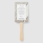 ニューヨークシティデスティネーションNYC結婚式 プログラム ハンドファン (裏面)