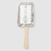 ニューヨークシティデスティネーションNYC結婚式 プログラム ハンドファン (正面)