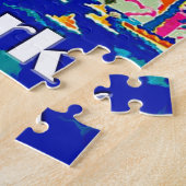 ニューヨークシティトラベルポスターパズル ジグソーパズル (側面)