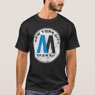 ニューヨークシティトランジットサブウェイトレインレトロニューヨーク Tシャツ