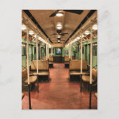 ニューヨークシティトロリーカーヴィンテージ ポストカード (正面)