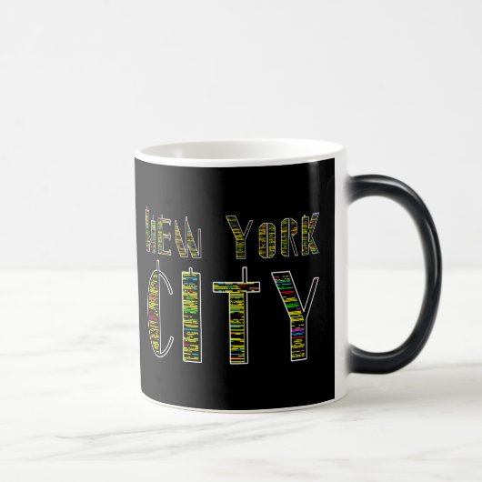 ニューヨークシティナイトおもしろいカラフルユニーク モーフィングマグカップ (右)