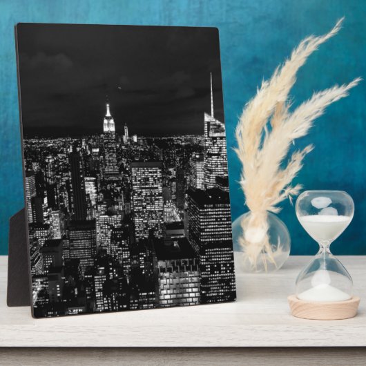 ニューヨークシティナイトスカイライン フォトプラーク (側面)