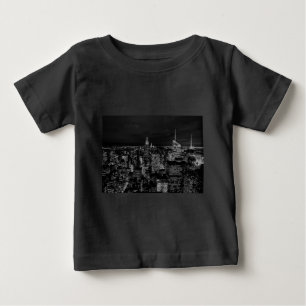 ニューヨークシティナイトスカイライン ベビーTシャツ