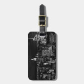ニューヨークシティナイトスカイライン ラゲッジタグ (正面縦)
