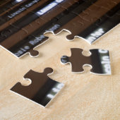 ニューヨークシティナイトリンカーンセンターNYC写真 ジグソーパズル (側面)