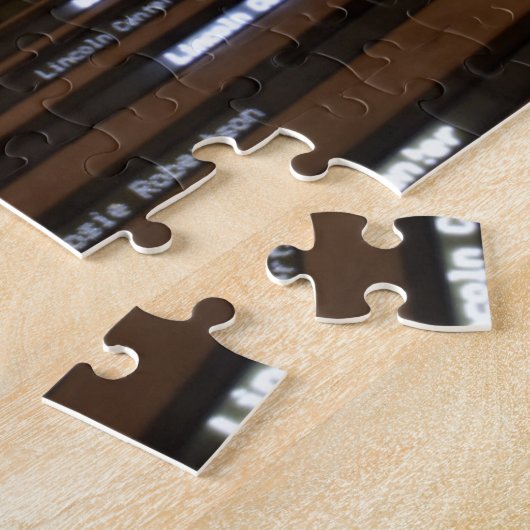 ニューヨークシティナイトリンカーンセンターNYC写真 ジグソーパズル (側面)