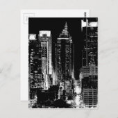 ニューヨークシティナイト ポストカード (正面/裏面)