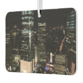 ニューヨークシティナイトNYCマンハッタンスカイライン写真 カーエアーフレッシュナー (左)